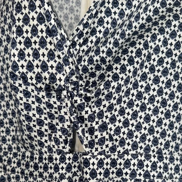 Veronica Beard Blue Patterned Tiered Maxi Dress - Picture 7 of 10